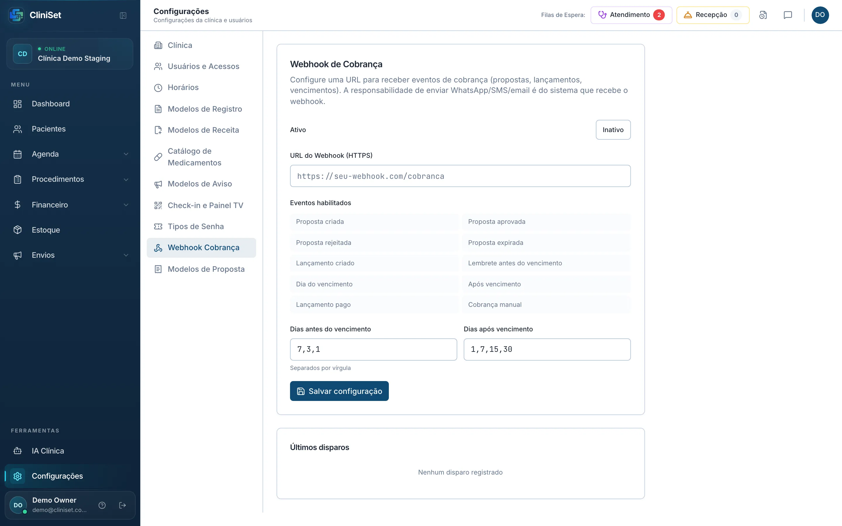 Webhook Cobrança